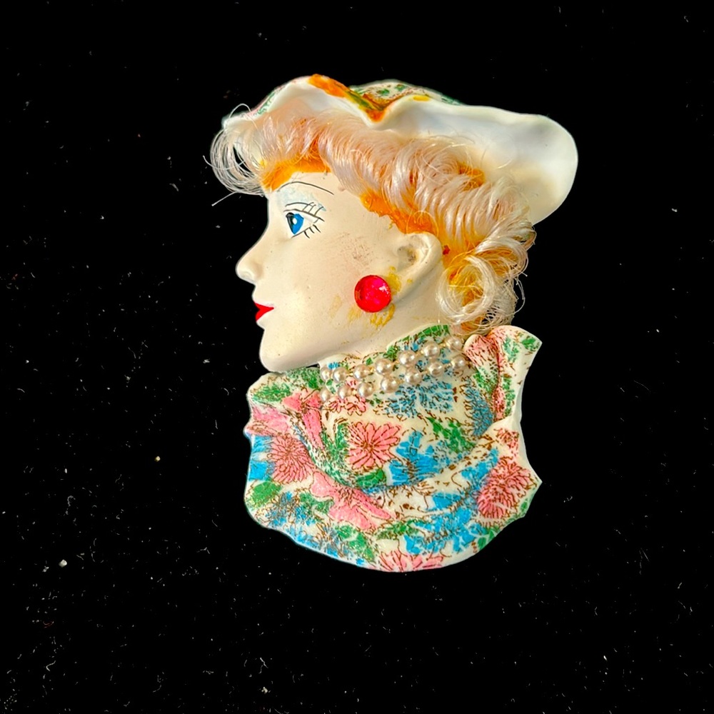 Handmade Brooch and Earring set
